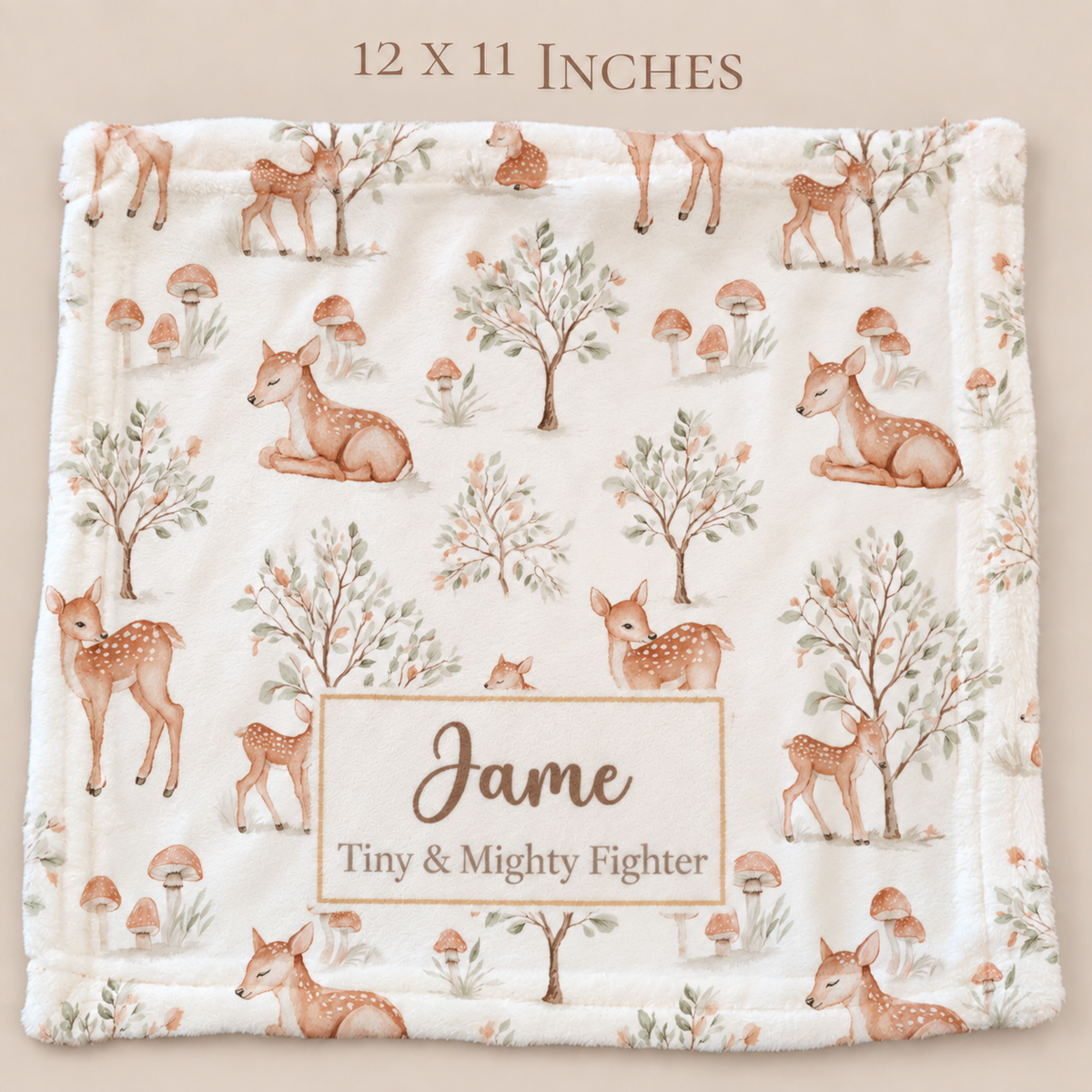 Personalized Woodland Baby Blanket