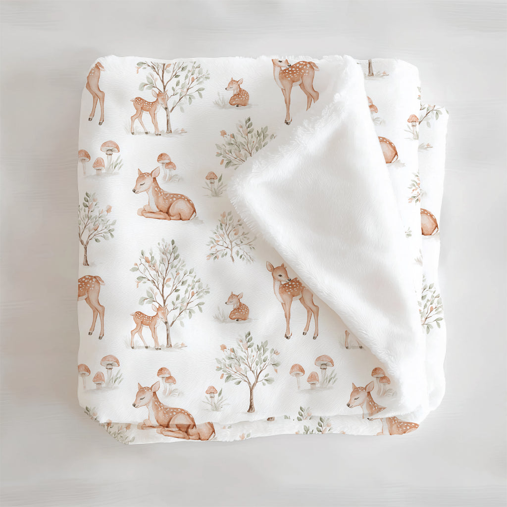Personalized Woodland Baby Blanket