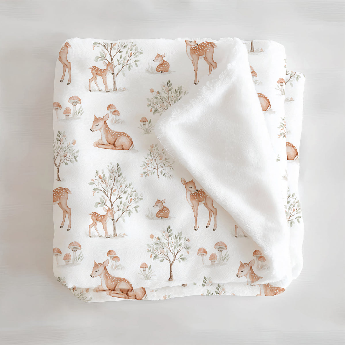Personalized Woodland Baby Blanket