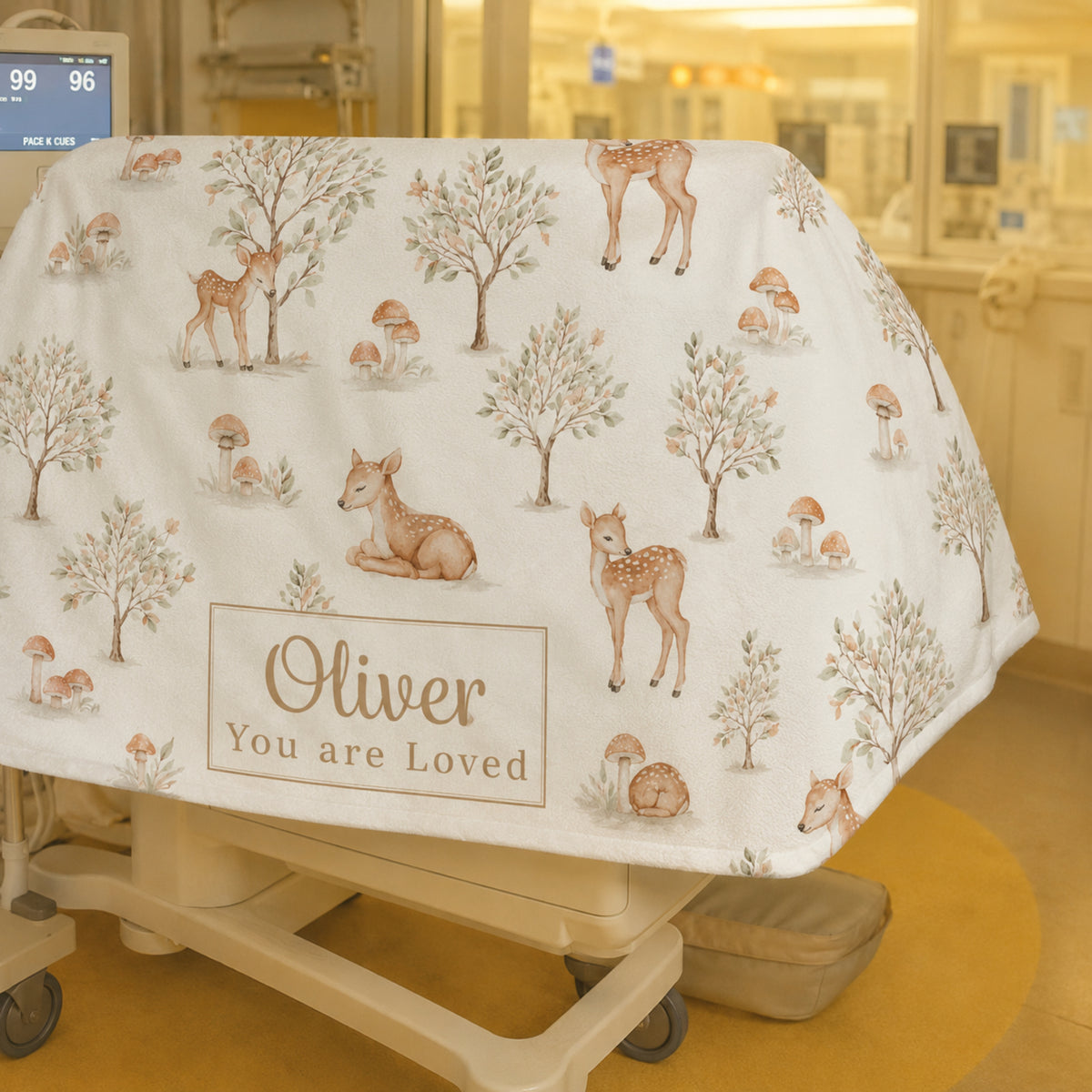 Personalized Woodland Baby Blanket