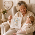 Personalized Bunny Hot Air Balloon Scent Bonding Lovey Blanket