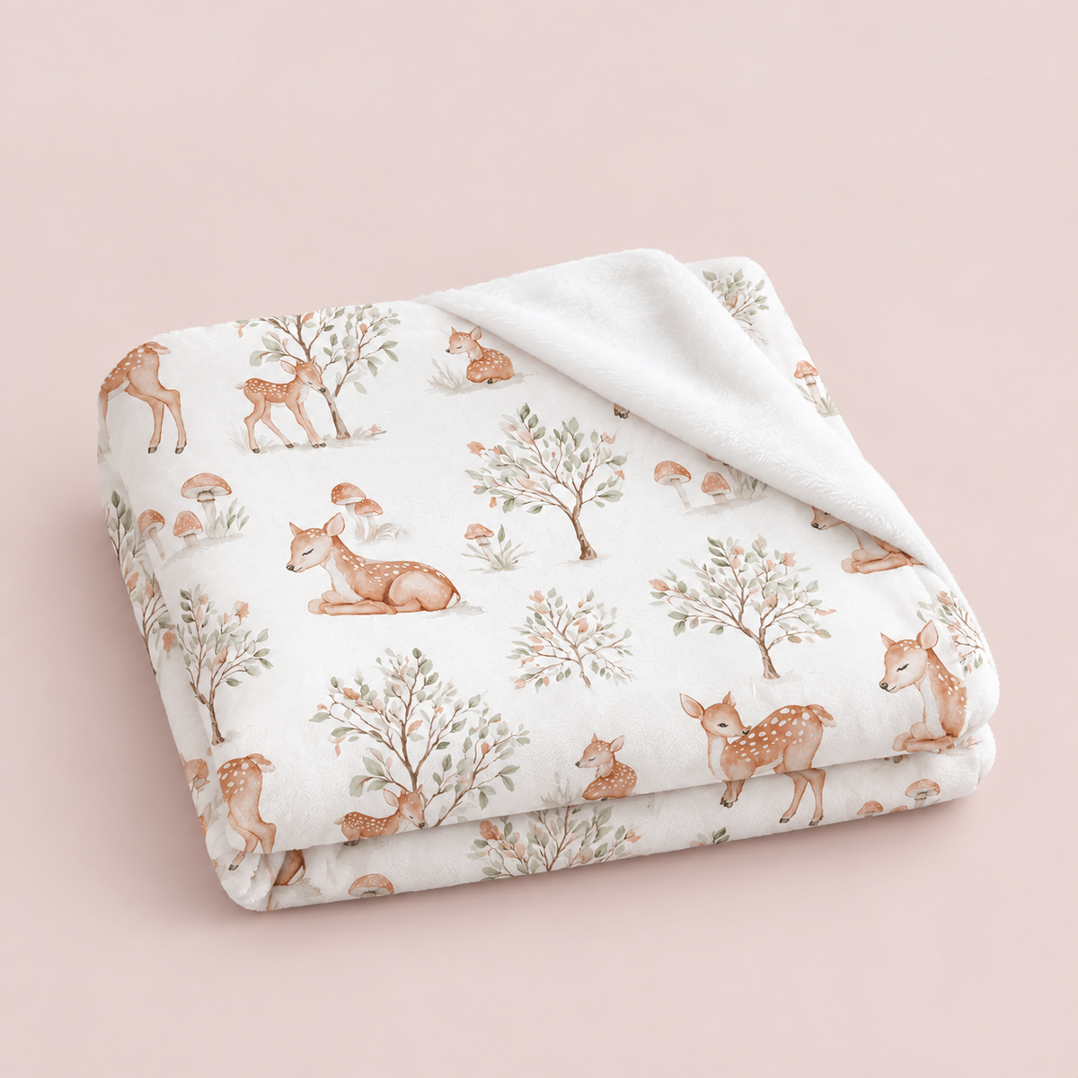 Personalized Woodland Baby Blanket